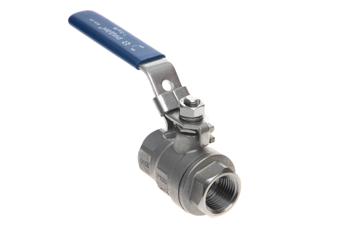 Ридан BVS-FR 082X4620R — Шаровый кран резьбовой DN100 PN63, с рукояткой, корпус — коррозионностойкая сталь, шар — коррозионностойкая сталь AISI316; уплотнение по шару R-PTFE (15% C)