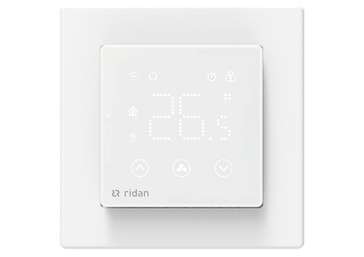 Ридан 088L1141R — Электронный комнатный термостат RSmart-SW (РСмарт-SW) с Wi-Fi подключением 230V, белый