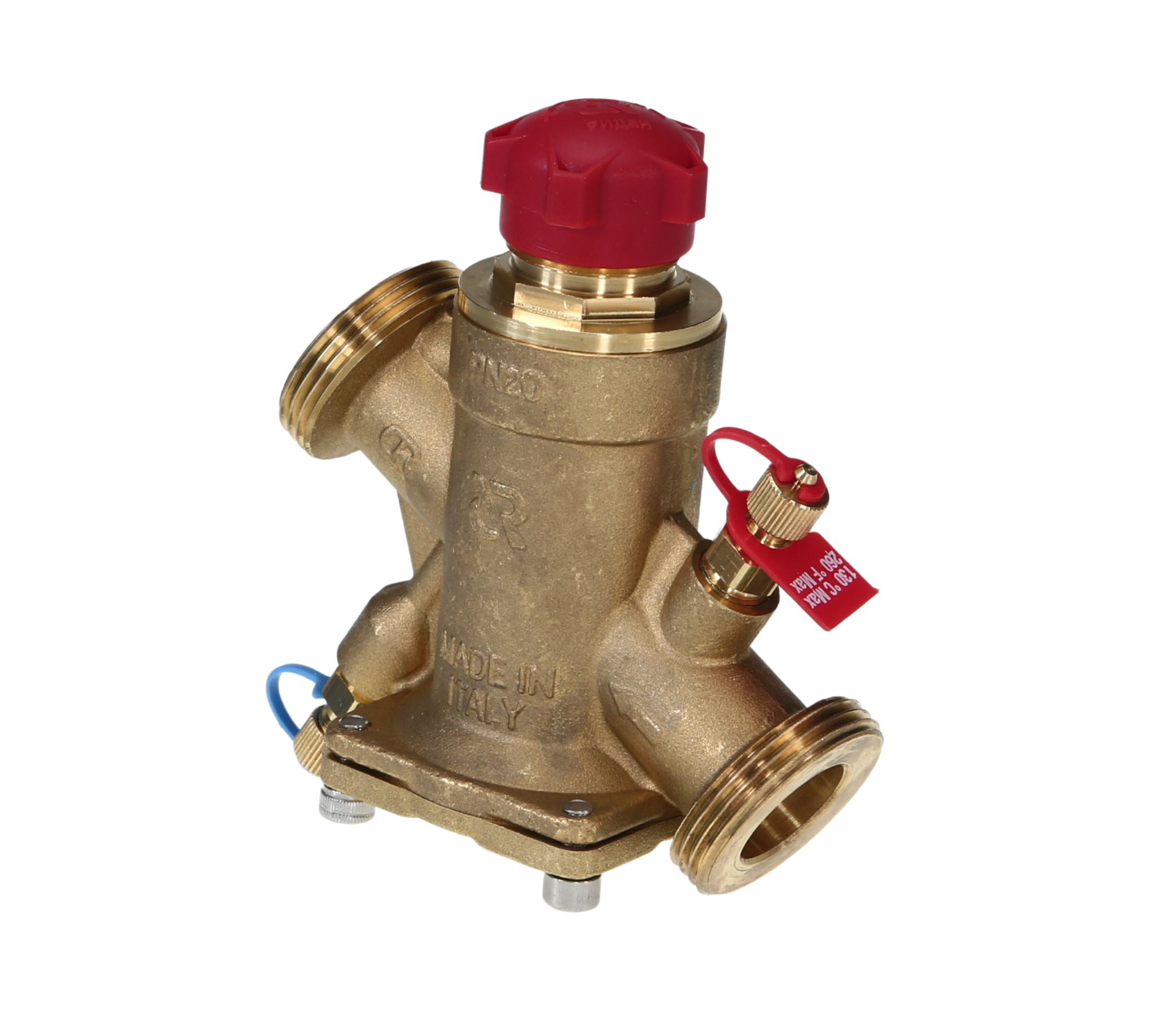 Ридан AQT-R 003Z1814R DN25 — Комбинированный балансировочный клапан, с ниппелями, наружная резьба G1 1/4