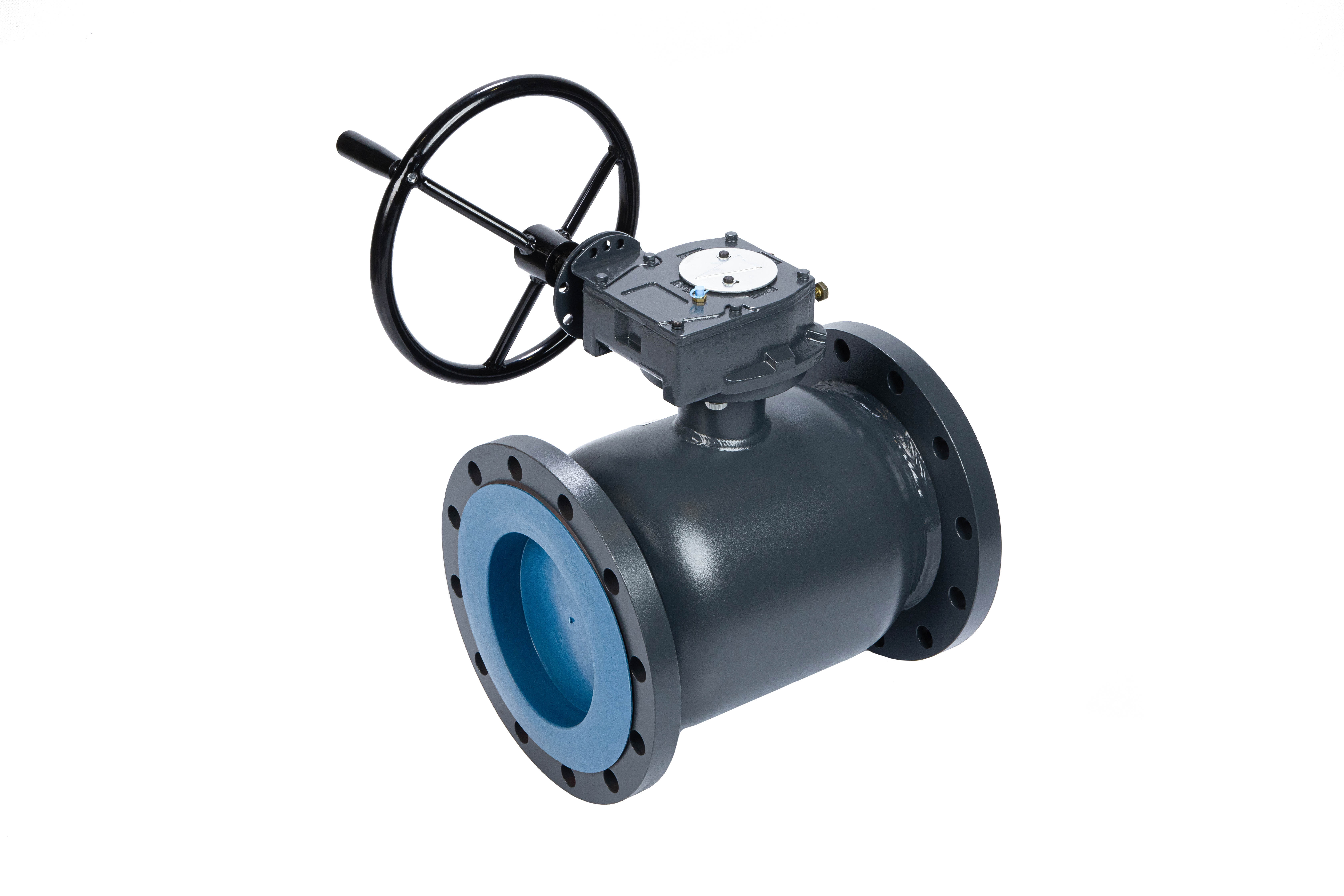 Ридан RJIP Premium (Премиум) 065N0381GR — Кран шаровой FF DN500 PN25 WG (фланцевый, с редуктором, стандартный проход)