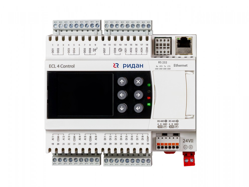 Ридан 087H374984R — Контроллер ECL4 Control (Регулятор) 368R Ethernet, напряжение питания 24V AC/DC