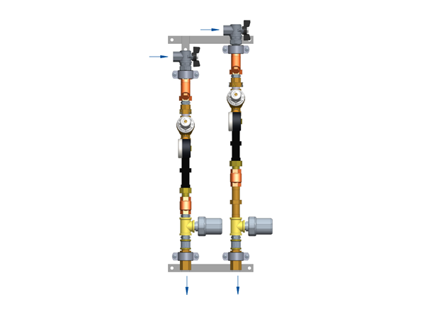 Ридан ШКСВ-1Р 160S0538R — Квартирная станция для систем водоснабжения, В1, с левым подключением, тип 3, circ СГВ-15ЭВ RS-485 wor