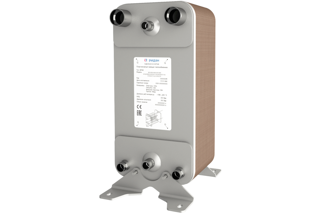 Ридан 111B0391R — Теплообменник пластинчатый паяный BPHE_RD-113W-182-3,0-HDQ