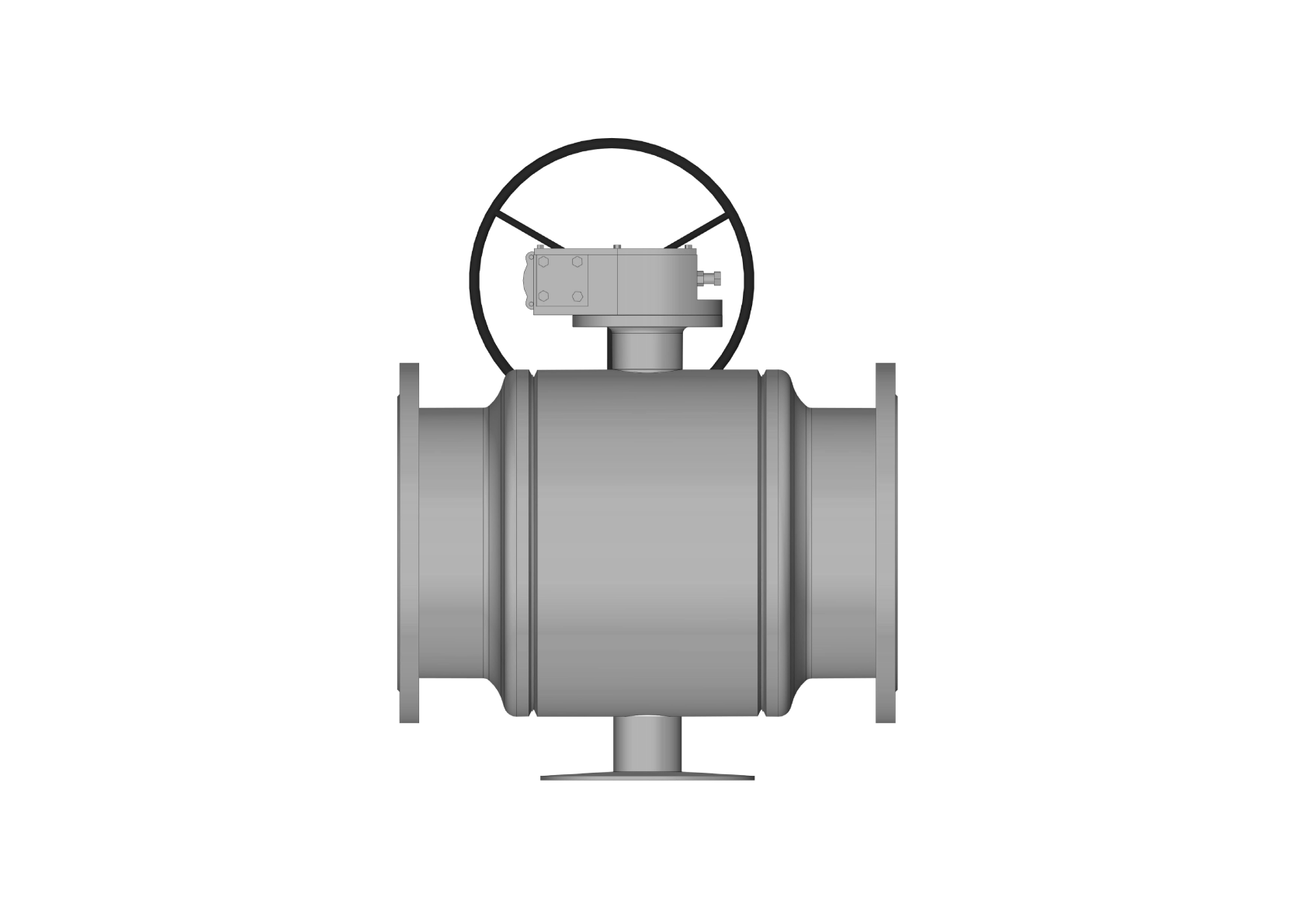 Ридан RJIP Premium (Премиум) 065N0386GR — Кран шаровой DN600 PN25 FF/RB/WG (фланцевый, с редуктором, стандартный проход)