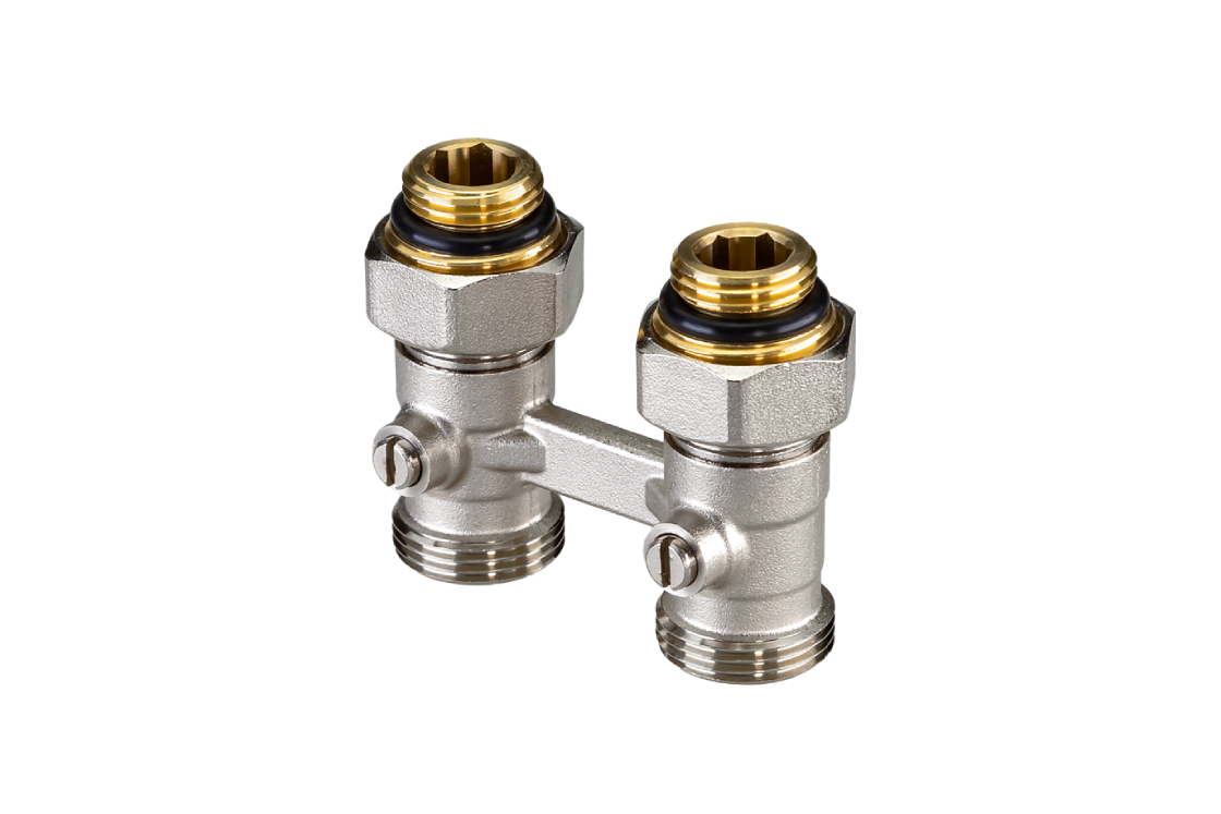 Клапаны LV-KB для нижнего присоединения к радиатору Ридан (актуальная серия)