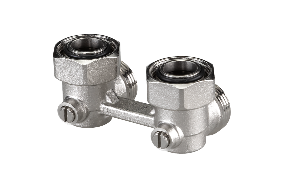 Ридан 013G4997R — Комплект для радиаторов с нижним подключением: клапан LV-KB (Ду20, 3/4, угловой) и терморегулятор TR 9001 Ultra (Ультра)